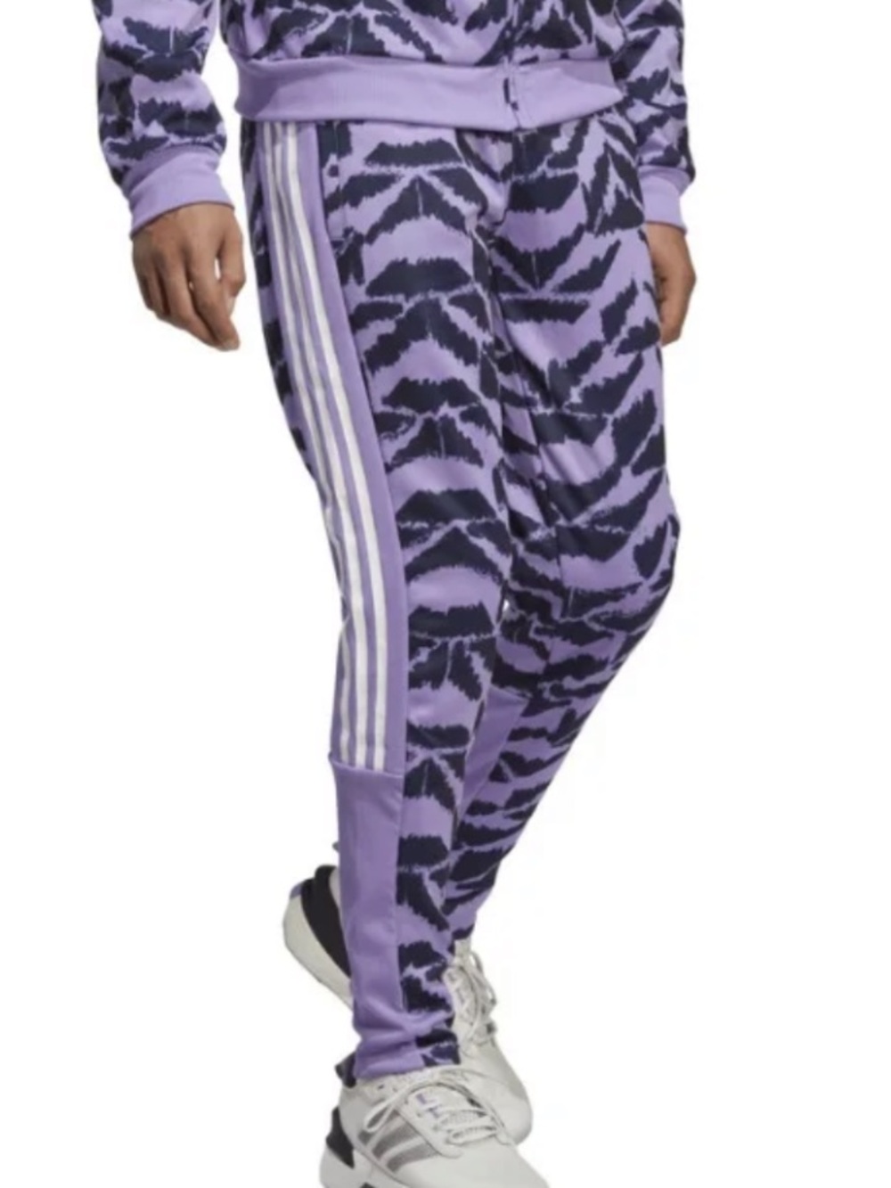 ADIDAS Tiro Suit Up Lifestyle Lavender and Black Track Pants